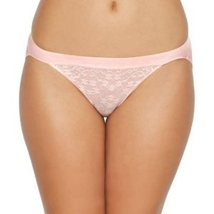 NWT Maidenform One Fab Fit String Bikini Size M Soft Pink
